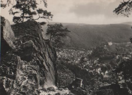 Schwarzburg - Blick vom Trippstein - 1970 Schwarzburg - Blick vom Trippstein - 1970