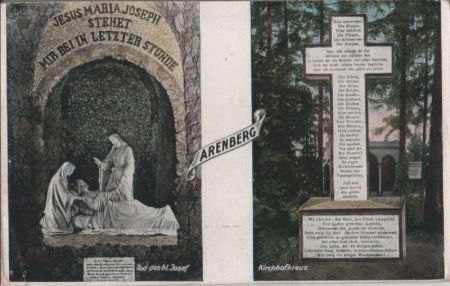 Koblenz-Arenberg - u.a. Kirchhofkreuz - ca. 1925 Koblenz-Arenberg - u.a. Kirchhofkreuz - ca. 1925
