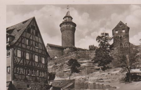 Nürnberg - Burgaufgang mit dem Vestnerturm - ca. 1935 Nürnberg - Burgaufgang mit dem Vestnerturm - ca. 1935