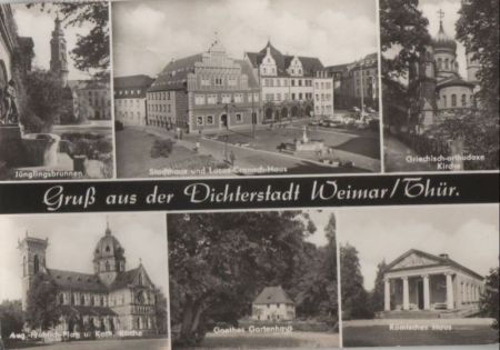 Weimar - u.a. Stadthaus - 1974 Weimar - u.a. Stadthaus - 1974