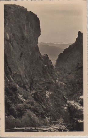 Österreich - Werfen - Beisszangsteig zur Eisriesenwelt - ca. 1950 Österreich - Werfen - Beisszangsteig zur Eisriesenwelt - ca. 1950