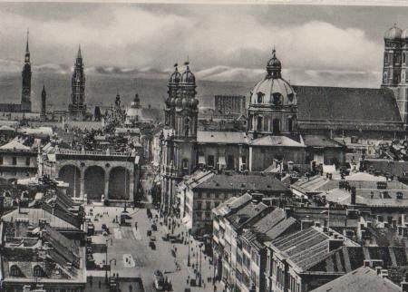 München - Theatinerkirche und Dom - ca. 1955 München - Theatinerkirche und Dom - ca. 1955