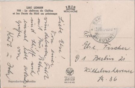 Lac Léman - Schweiz - Le chateau de Chillon