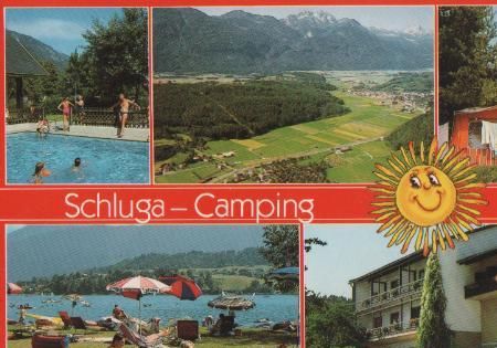 Österreich - Hermagor-Vellach - Schluga-Camping - ca. 1975 Österreich - Hermagor-Vellach - Schluga-Camping - ca. 1975