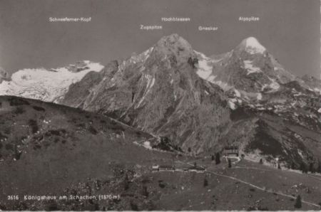Schachen (Wetterstein) - Königshaus - 1955 Schachen (Wetterstein) - Königshaus - 1955