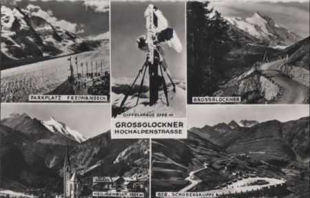 Österreich - Großglockner-Hochalpenstraße - u.a. Parkplatz Freiwandeck - 1961 Österreich - Großglockner-Hochalpenstraße - u.a. Parkplatz Freiwandeck - 1961