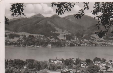 Blick v. Tegernsee auf Bad Wiessee - ca. 1955 Blick v. Tegernsee auf Bad Wiessee - ca. 1955