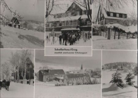 Altenberg-Schellerhau - 6 Teilbilder - ca. 1980 Altenberg-Schellerhau - 6 Teilbilder - ca. 1980