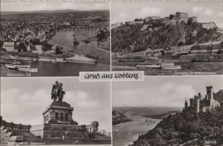 Koblenz - u.a. Deutsches Eck - 1964 Koblenz - u.a. Deutsches Eck - 1964