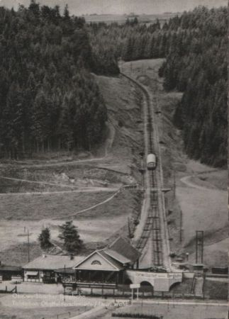 lasbach, Obstfelderschmiede - Oberweißbacher Bergbahn - 1962 lasbach, Obstfelderschmiede - Oberweißbacher Bergbahn - 1962