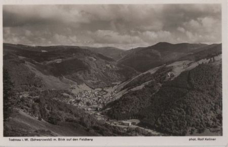 Todtnau - mit Blick auf den Feldberg - 1935 Todtnau - mit Blick auf den Feldberg - 1935