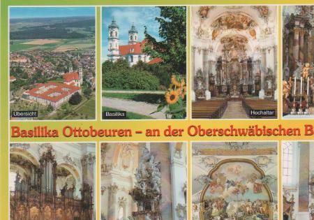 Ottobeuren - Basilika, Hochaltar, Kreuz, Chorgestühl, Dreifaltigkeitsorgel, Kanzlei, Deckenfresko Ottobeuren - Basilika, Hochaltar, Kreuz, Chorgestühl, Dreifaltigkeitsorgel, Kanzlei, Deckenfresko