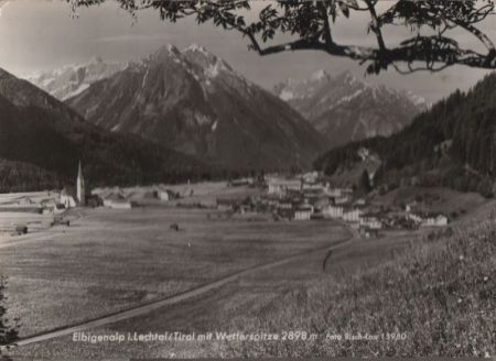 Österreich - Elbigenalp - mit Wetterspitze - ca. 1965 Österreich - Elbigenalp - mit Wetterspitze - ca. 1965