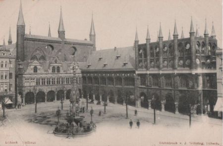 Lübeck - Rathaus - ca. 1925 Lübeck - Rathaus - ca. 1925