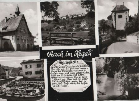 Aach - mit 5 Bildern - ca. 1960 Aach - mit 5 Bildern - ca. 1960