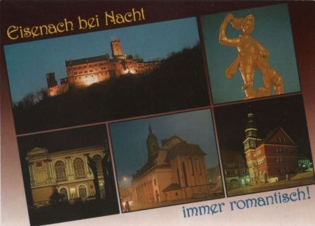 Eisenach - bei Nacht - ca. 1990 Eisenach - bei Nacht - ca. 1990