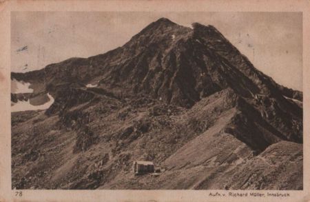 Österreich - Innsbrucker Hütte - mit Habicht - 1927 Österreich - Innsbrucker Hütte - mit Habicht - 1927