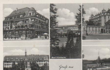 Bad Dürrheim - Park-Hotel Kreuz, Erholungsheim Reichsbahn-Betriebskrankenkasse Karlsruhe, Kurhaus Bad Dürrheim - Park-Hotel Kreuz, Erholungsheim Reichsbahn-Betriebskrankenkasse Karlsruhe, Kurhaus