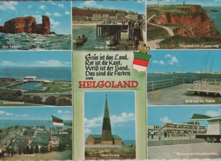 Helgoland - u.a. Blick auf die Reede - 1965 Helgoland - u.a. Blick auf die Reede - 1965