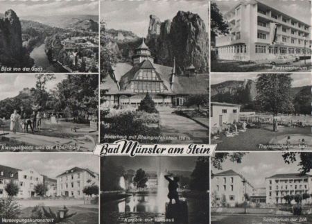 Bad Münster am Stein-Ebernburg - u.a. Parksanatorium - ca. 1965 Bad Münster am Stein-Ebernburg - u.a. Parksanatorium - ca. 1965