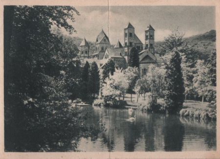 Maria Laach (Glees) - Blick vom Schwanenweiher - 1949 Maria Laach (Glees) - Blick vom Schwanenweiher - 1949