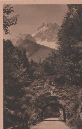 Straße nach Ramsau - Felsentor - ca. 1955 Straße nach Ramsau - Felsentor - ca. 1955