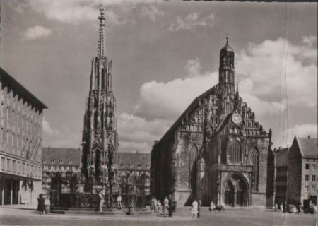 Nürnberg - Schöner Brunnen - 1964 Nürnberg - Schöner Brunnen - 1964