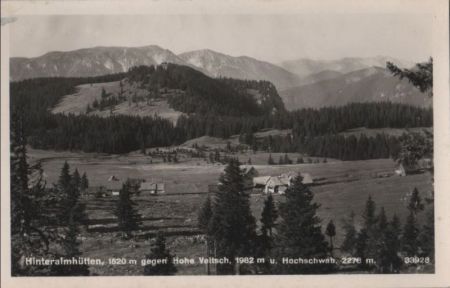 Österreich - Hohe Veitsch - Hinteralmhütten - ca. 1960 Österreich - Hohe Veitsch - Hinteralmhütten - ca. 1960