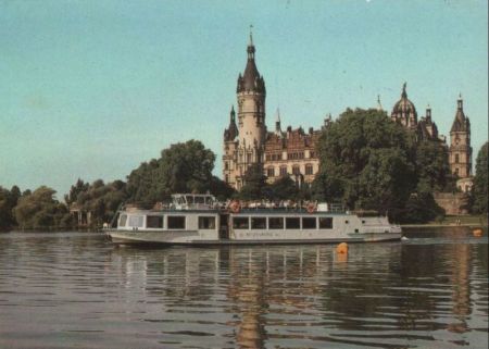 Schwerin - Blick zum Schloß - 1987 Schwerin - Blick zum Schloß - 1987