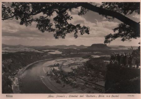 Rathen - Elbetal von der Bastei - 1980 Rathen - Elbetal von der Bastei - 1980