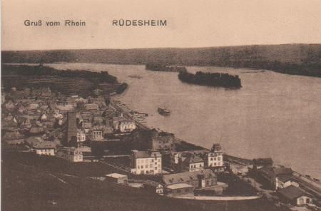 Gruß vom Rhein - Rüdesheim - ca. 1935 Gruß vom Rhein - Rüdesheim - ca. 1935