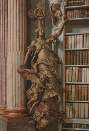 Österreich - Admont - Stiftsbibliothek, Der Himmel - ca. 1985 Österreich - Admont - Stiftsbibliothek, Der Himmel - ca. 1985