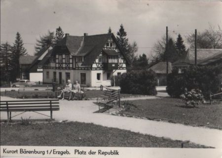 Altenberg-Bärenburg - Platz der Republik - 1974 Altenberg-Bärenburg - Platz der Republik - 1974