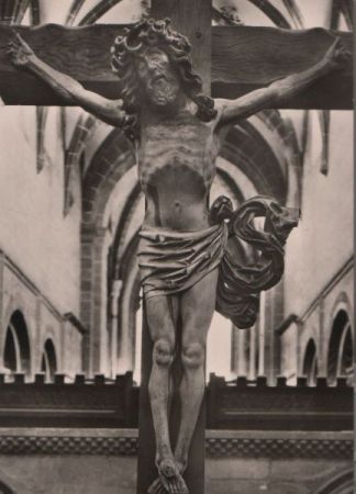 Maulbronn - ehem. Zisterzienserkloster, Kruzifix in Kirche - ca. 1955 Maulbronn - ehem. Zisterzienserkloster, Kruzifix in Kirche - ca. 1955