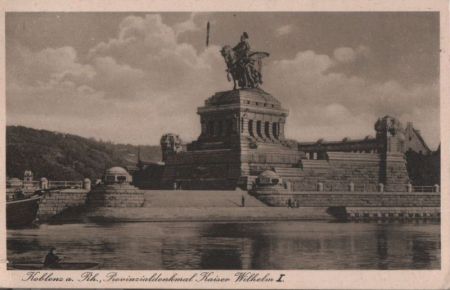 Koblenz - Provinzialdenkmal Kaiser Wilhelm I. - 1929 Koblenz - Provinzialdenkmal Kaiser Wilhelm I. - 1929
