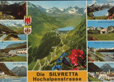 Österreich - Silvrettastraße - u.a. Hotel Silvrettasee - ca. 1980 Österreich - Silvrettastraße - u.a. Hotel Silvrettasee - ca. 1980