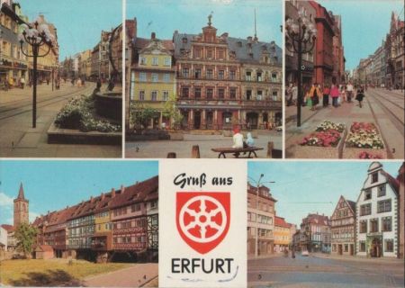 Erfurt - u.a. Haus zum Breiten Herd - ca. 1980 Erfurt - u.a. Haus zum Breiten Herd - ca. 1980