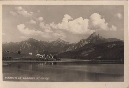 Füssen-Weißensee - mit Säuling - ca. 1950 Füssen-Weißensee - mit Säuling - ca. 1950