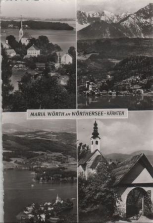 Österreich - Maria Wörth - 4 Teilbilder - ca. 1960 Österreich - Maria Wörth - 4 Teilbilder - ca. 1960