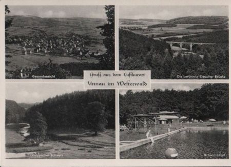 Unnau - u.a. Schwimmbad - ca. 1955 Unnau - u.a. Schwimmbad - ca. 1955
