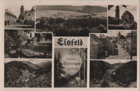 Eisfeld - mit 8 Bildern - ca. 1960 Eisfeld - mit 8 Bildern - ca. 1960