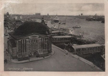 Hamburg - Elbtunnel - ca. 1955 Hamburg - Elbtunnel - ca. 1955