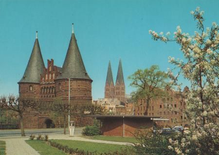 Lübeck u.a. alte Salzspeicher - ca. 1975 Lübeck u.a. alte Salzspeicher - ca. 1975