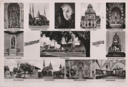 Altötting - u.a. Marienbrunnen - ca. 1955 Altötting - u.a. Marienbrunnen - ca. 1955