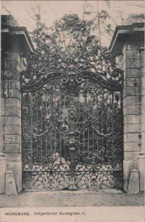Würzburg - Hofgartentor Kunstgitter II - ca. 1935 Würzburg - Hofgartentor Kunstgitter II - ca. 1935
