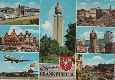 Frankfurt Main - u.a. Mainpartie am Eisernen Steg - ca. 1970 Frankfurt Main - u.a. Mainpartie am Eisernen Steg - ca. 1970