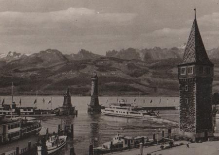 Lindau im Bodensee - Hafen - ca. 1965 Lindau im Bodensee - Hafen - ca. 1965