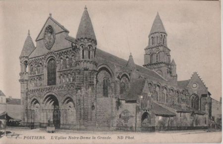 Frankreich - Poitiers - Eglise Notre-Dame la Grande - ca. 1935 Frankreich - Poitiers - Eglise Notre-Dame la Grande - ca. 1935