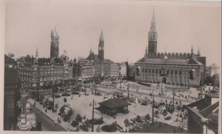Dänemark - Kopenhagen - Raadhuspladsen - ca. 1960 Dänemark - Kopenhagen - Raadhuspladsen - ca. 1960