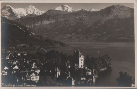 Schweiz - Oberhofen am Thunersee - ca. 1940 Schweiz - Oberhofen am Thunersee - ca. 1940